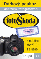 Dárkový poukaz Centra Fotoškoda - nejširší sortiment fotoaparátů, fototechniky a příslušenství v ČR