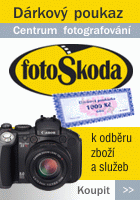 Drkov poukaz Centra Fotokoda - nejir sortiment fotoapart, fototechniky a psluenstv v R