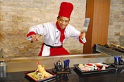 Kuchař japonské restaurace Samuraj