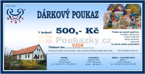 Drkov poukaz Ma 500 K