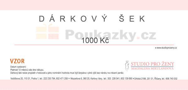 Drkov poukzka Studia pro eny 1000 K