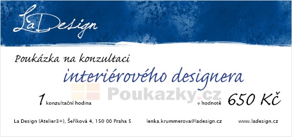 Poukzka na konzultaci interirovho designera 1 hodina