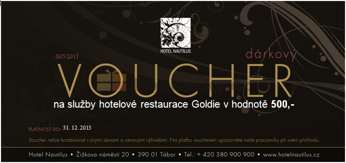 Drkov poukaz Restaurace Goldie 500 K