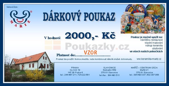 Drkov poukaz Ma 2000 K