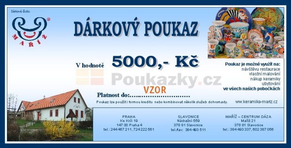 Drkov poukaz Ma 5000 K