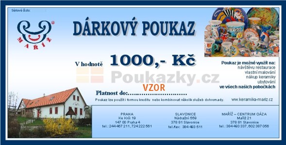 Drkov poukaz Ma 1000 K