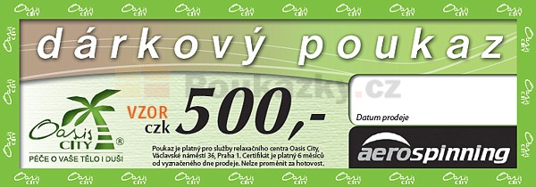 Drkov certifikt Oasis CITY 500 K