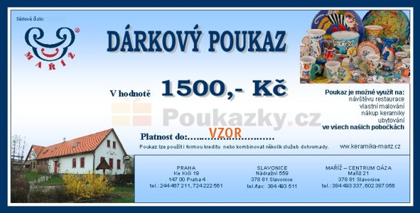 Drkov poukaz Ma 1500 K