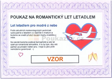 ROMANTICK LET LETADLEM PRO 2 OSOBY