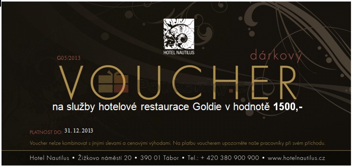 Drkov poukaz Restaurace Goldie 1500 K