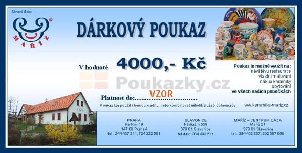 Drkov poukaz Ma 4000 K