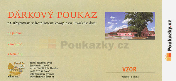 Drkov poukaz Frankv dvr 2000 K